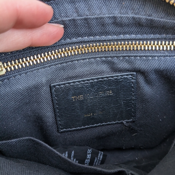 The Kooples Stella Studded Bag Black Leather + Brass Chain - Picture 10 of 17